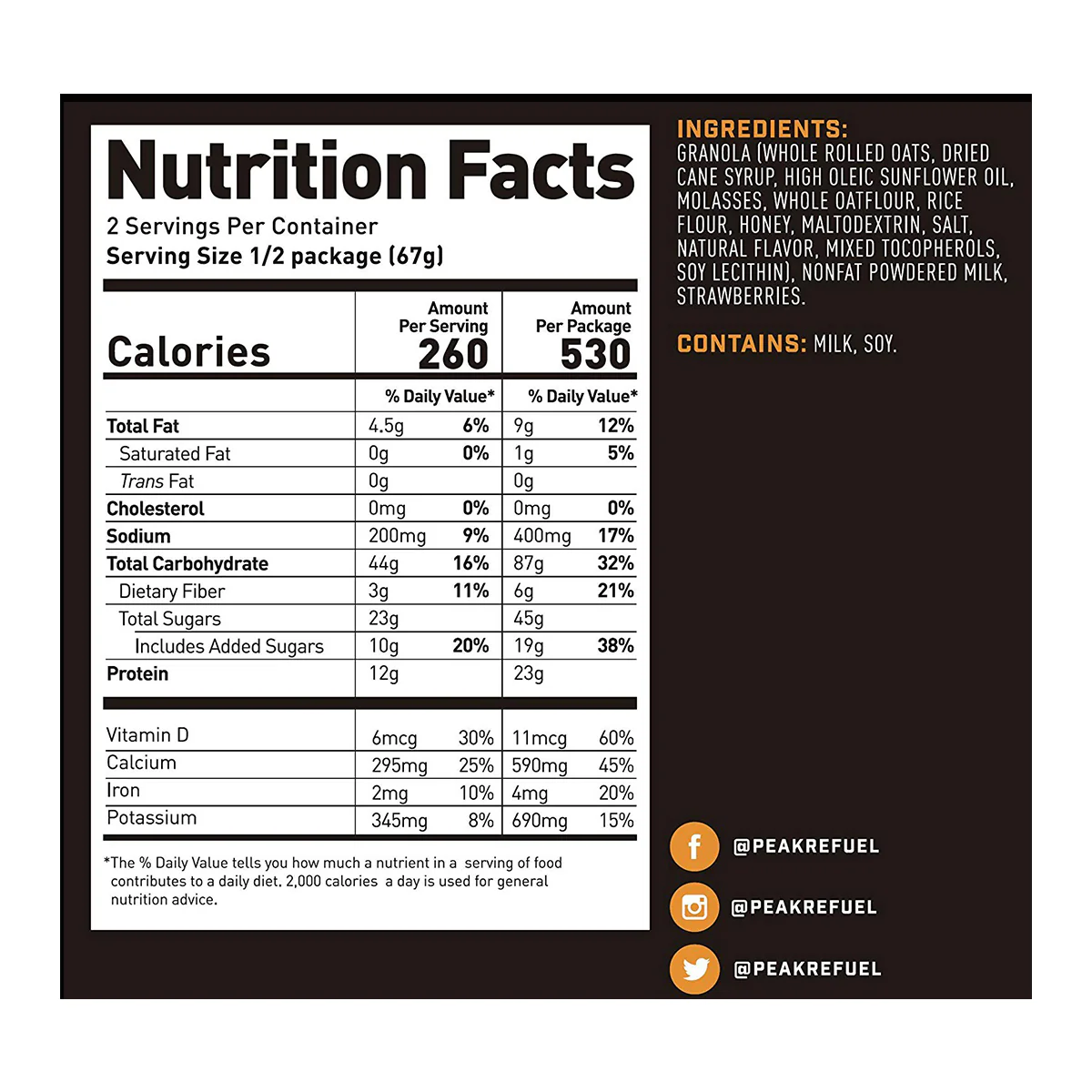 Peak Refuel Strawberry Granola - Image 3