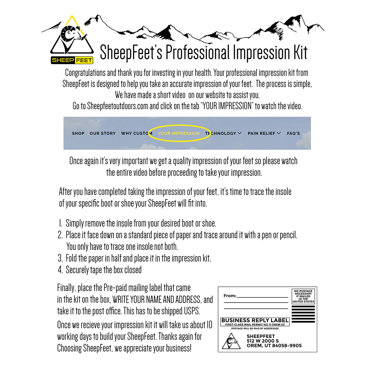 SheepFeet Full Length Custom Orthotic Insole - Image 7